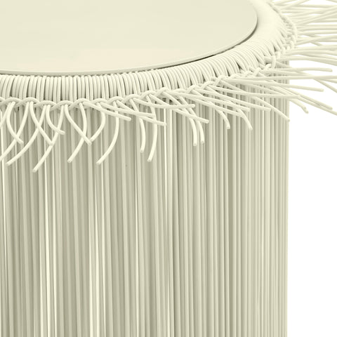 Addyson Cream Outdoor Side Table