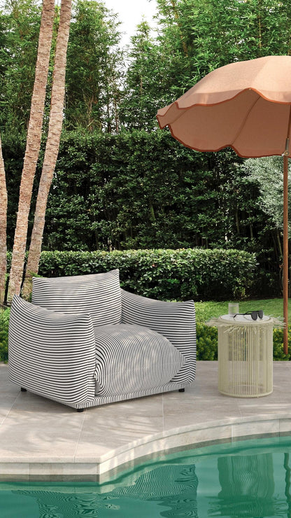 Addyson Cream Outdoor Side Table