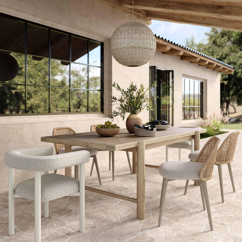 Isabelle Arden Rattan Performance Fabric Dining Chair - image 2