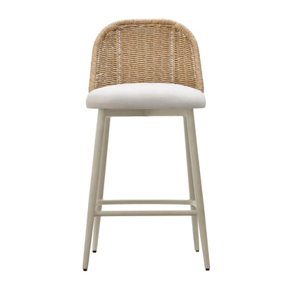 Arena Cream Outdoor Counter Stool