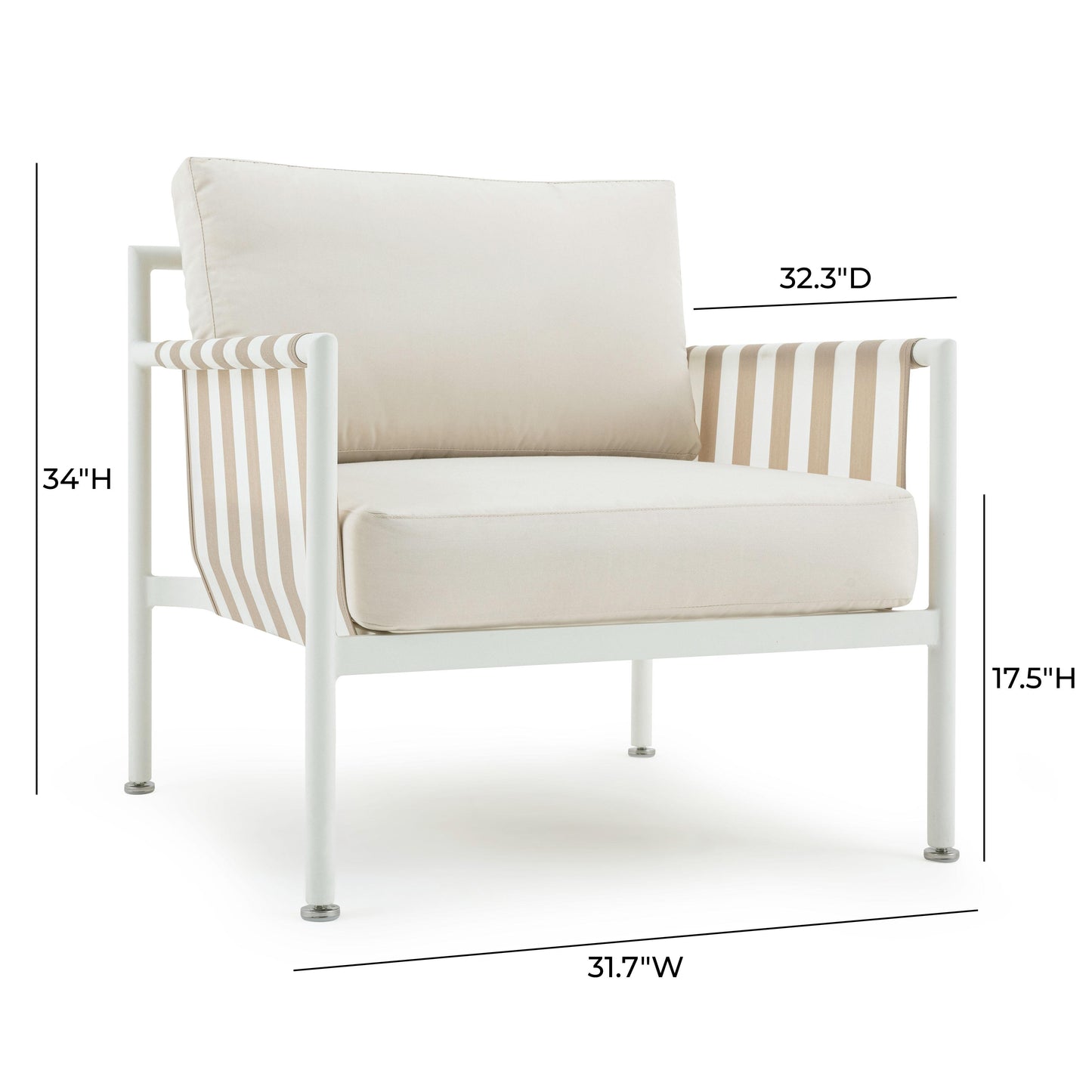 dunes cream outdoor armchair