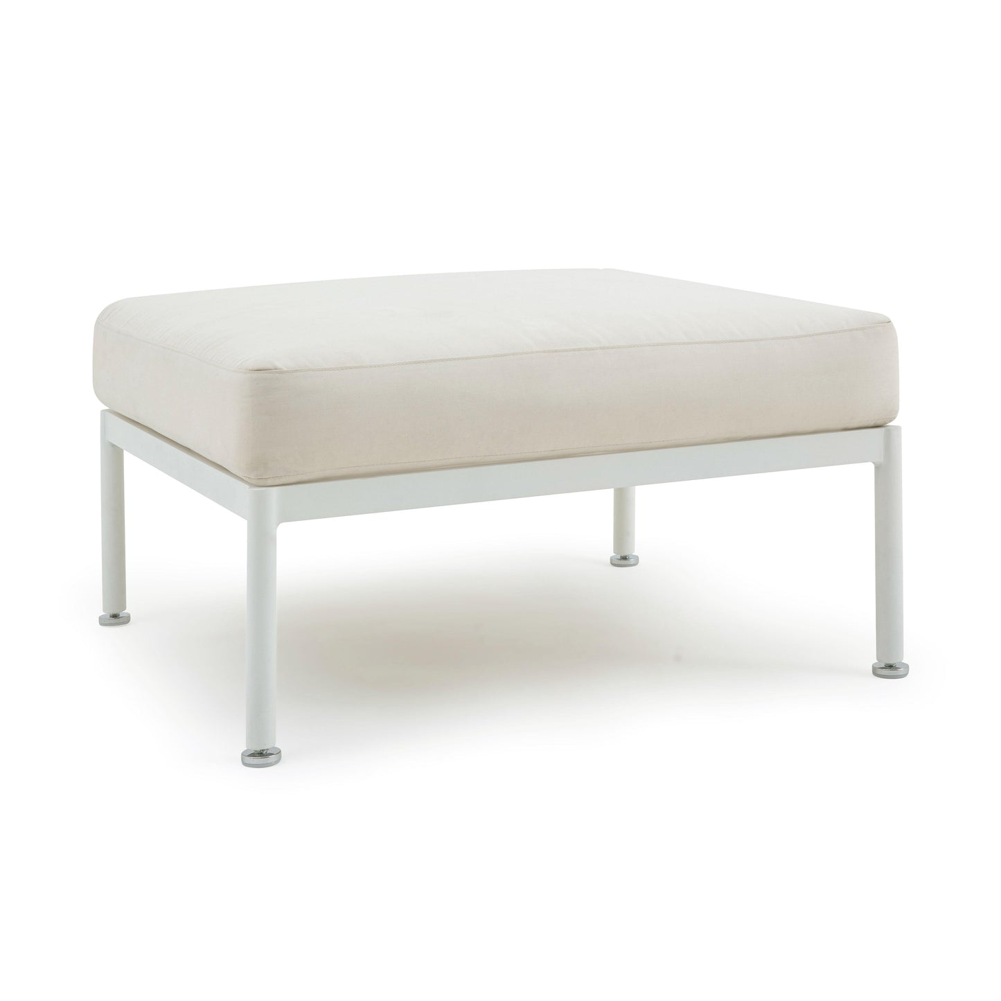 dunes cream outdoor ottoman