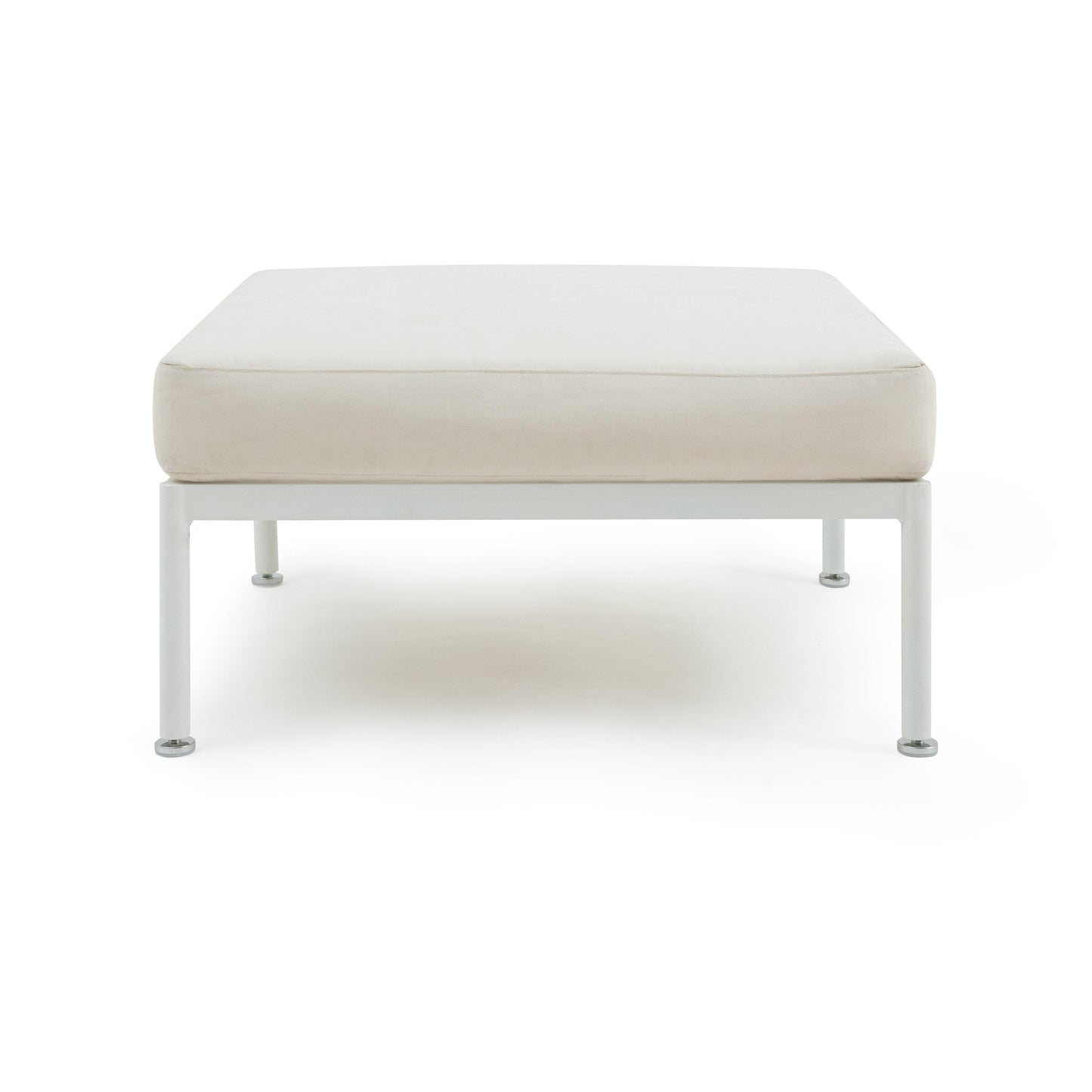 dunes cream outdoor ottoman