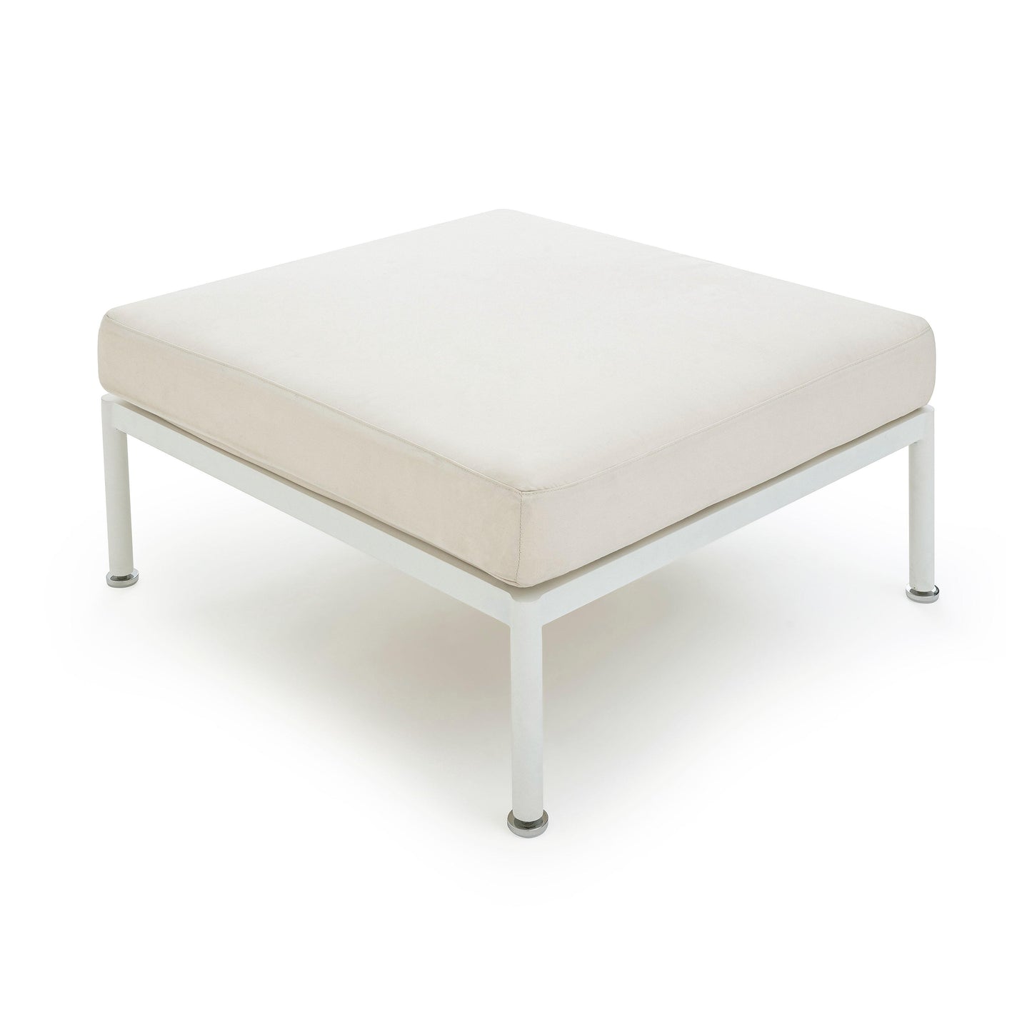 dunes cream outdoor ottoman