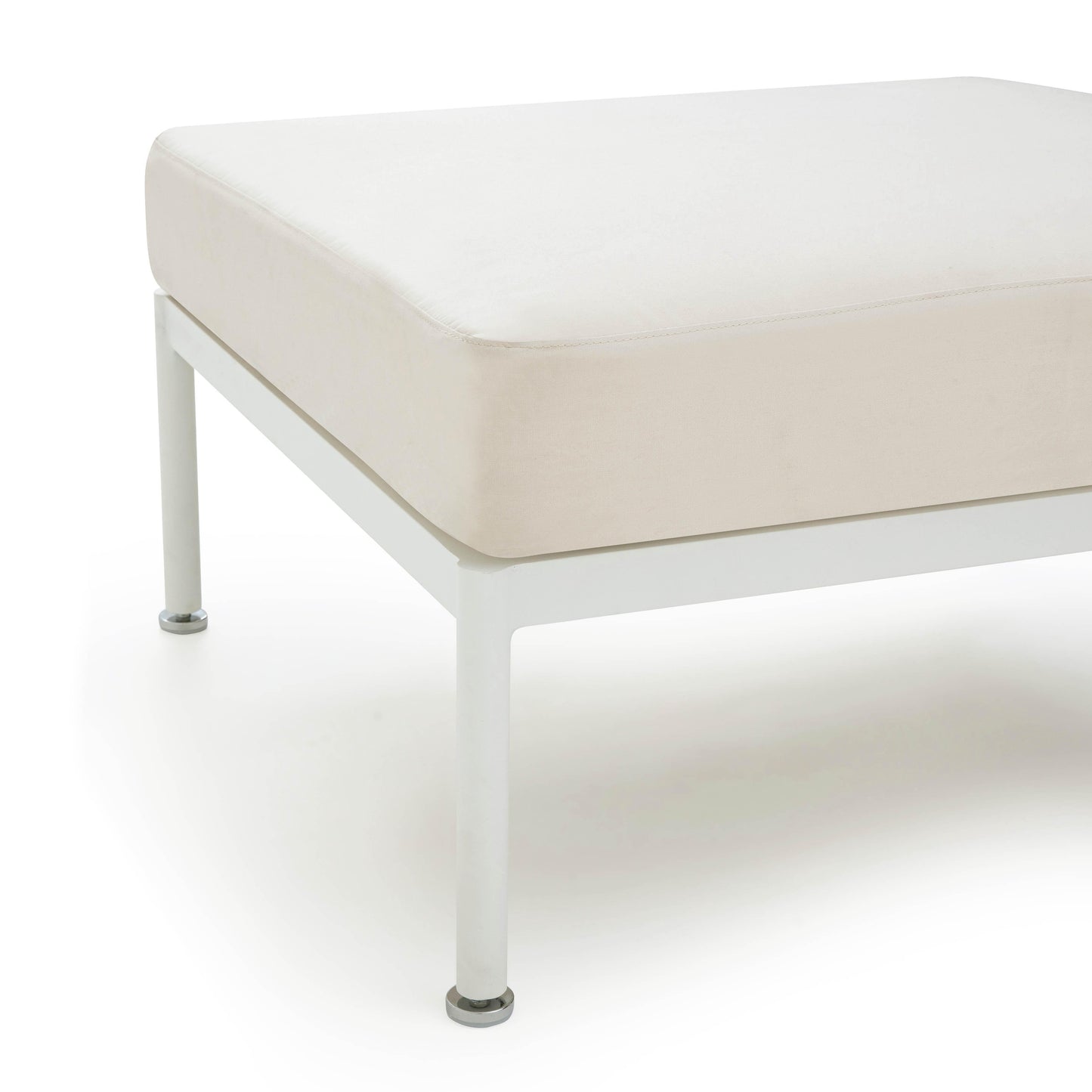 dunes cream outdoor ottoman