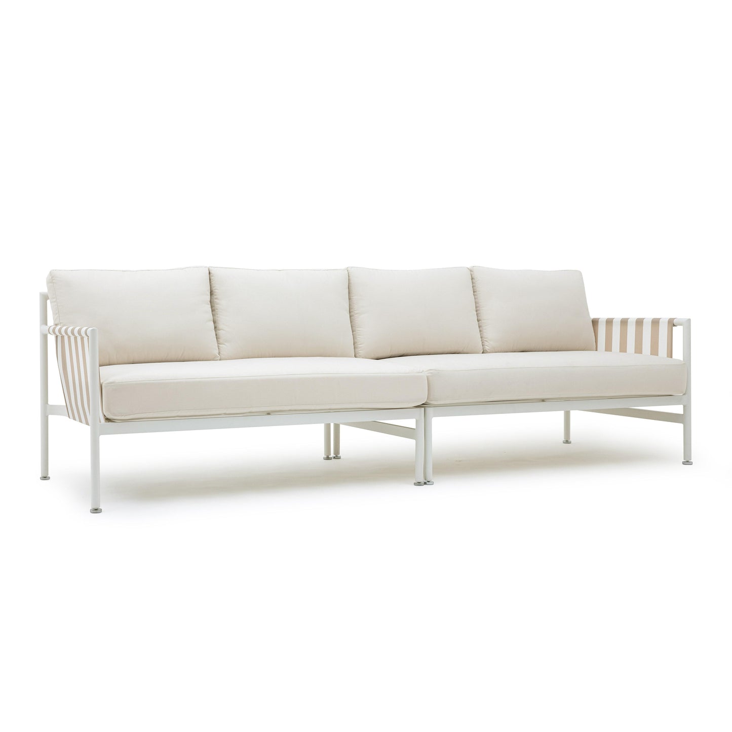 dunes cream outdoor 110" sofa