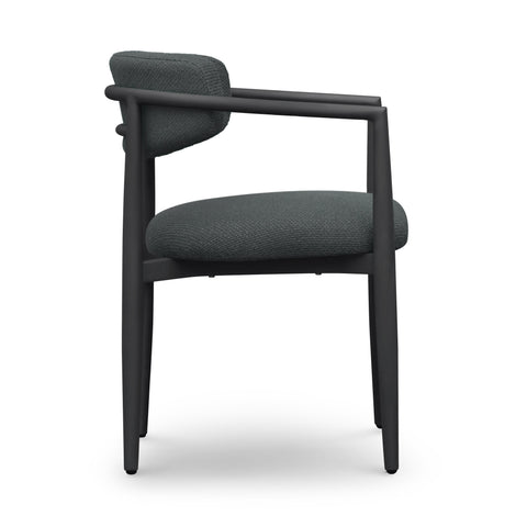 Estelle Bellamy Textured Contract-Grade Fabric Outdoor Dining Arm Chair - image 4