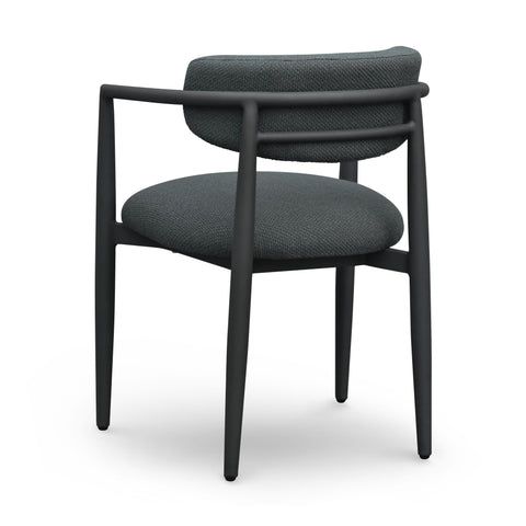Estelle Bellamy Textured Contract-Grade Fabric Outdoor Dining Arm Chair - image 5