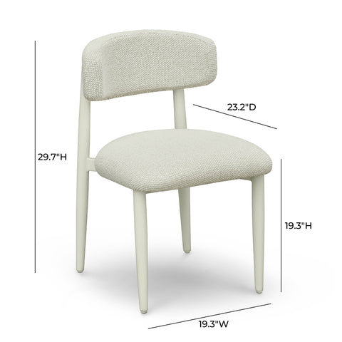 Estelle Bellamy Textured Contract-Grade Fabric Outdoor Dining Side Chair - image 7