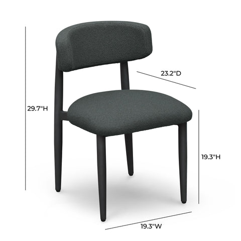 Estelle Bellamy Textured Contract-Grade Fabric Outdoor Dining Side Chair - image 7