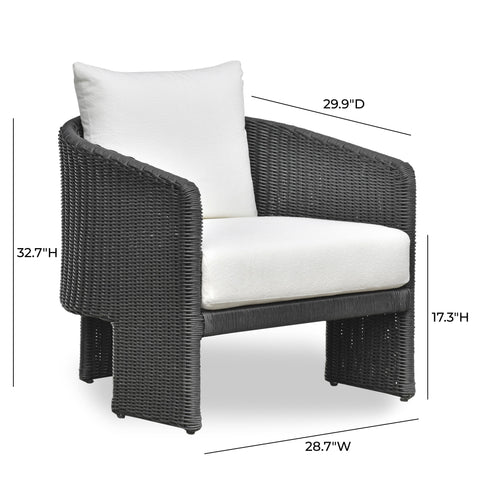 Isabelle Arden Rattan Performance Fabric Outdoor Accent Chair - image 8