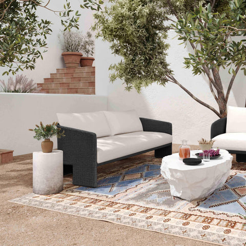 Isabelle Arden 80" Rattan Performance Fabric Outdoor Sofa - image 2