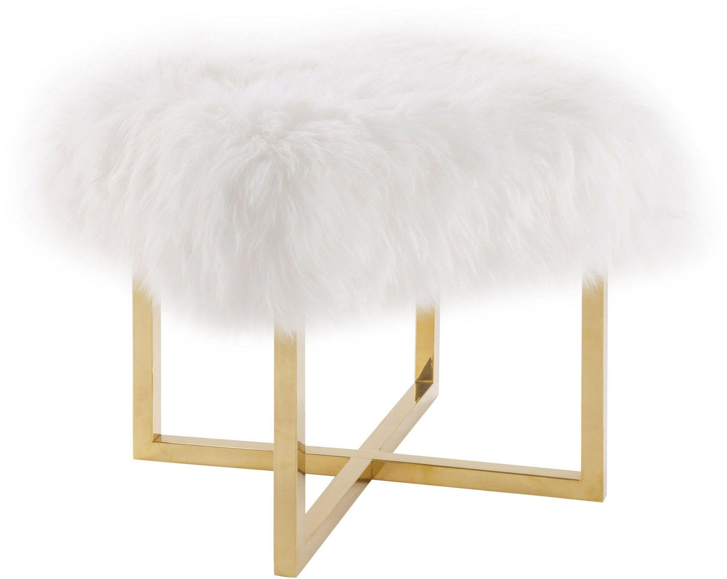 shelby sheepskin bench