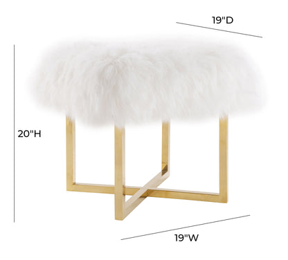 Shelby Sheepskin Bench