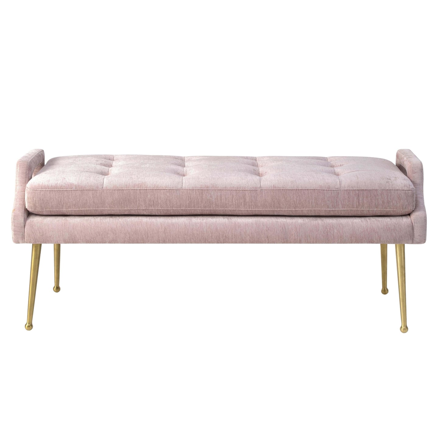 hailey slub velvet blush bench