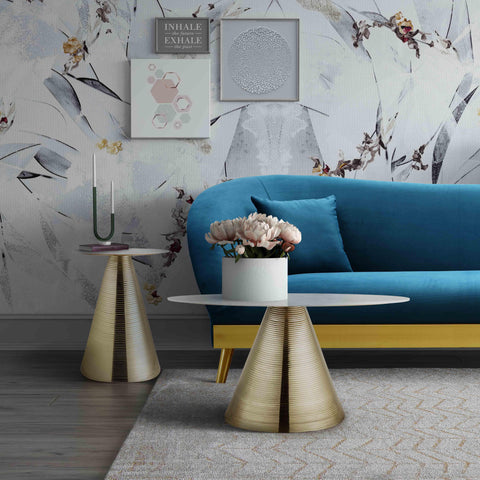 Vivienne Valois 30" Marble Round Coffee Table - image 2