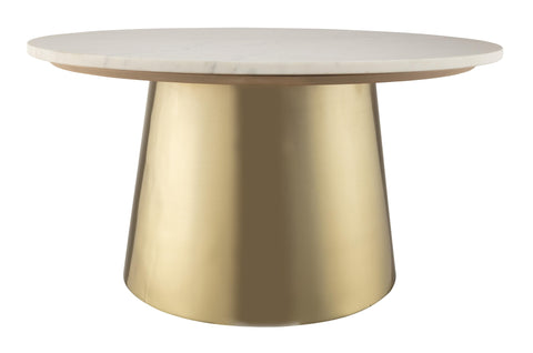 Elodie Capri 31" Marble Round Coffee Table - image 3
