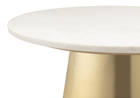 Elodie Capri 31" Marble Round Coffee Table - image 4
