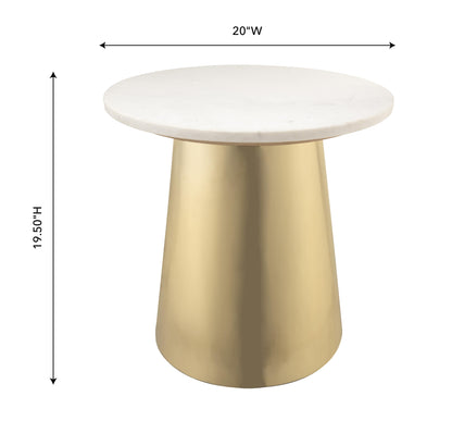 Petra Marble Side Table