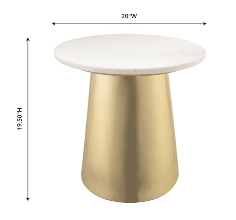 Elodie Capri Marble Side Table - image 5