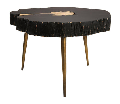 Kayla Black and Brass Coffee Table