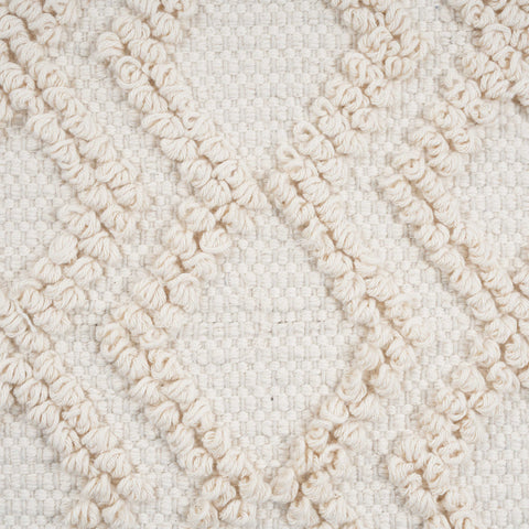 Elodie Lucerne Cream Cotton Pouf - image 5