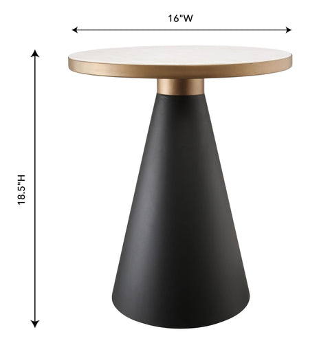 Rosalie Savoy Marble Round Side Table - image 4