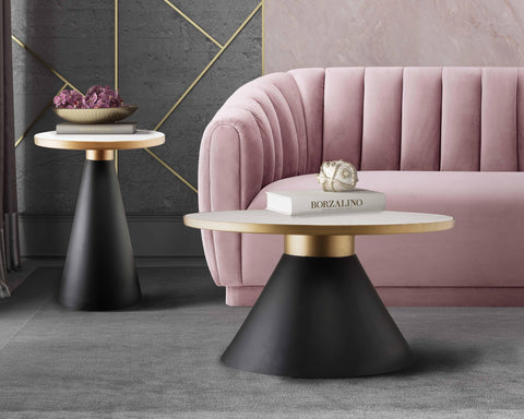 Rosalie Savoy Marble Round Side Table - image 5
