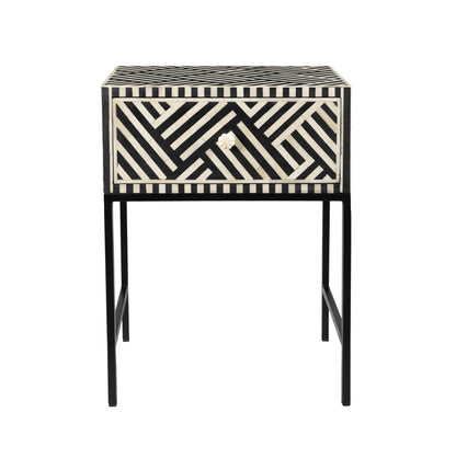 Adonis Bone Inlay Side Table