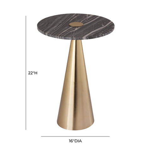 Camille Arden Marble Side Table - image 6