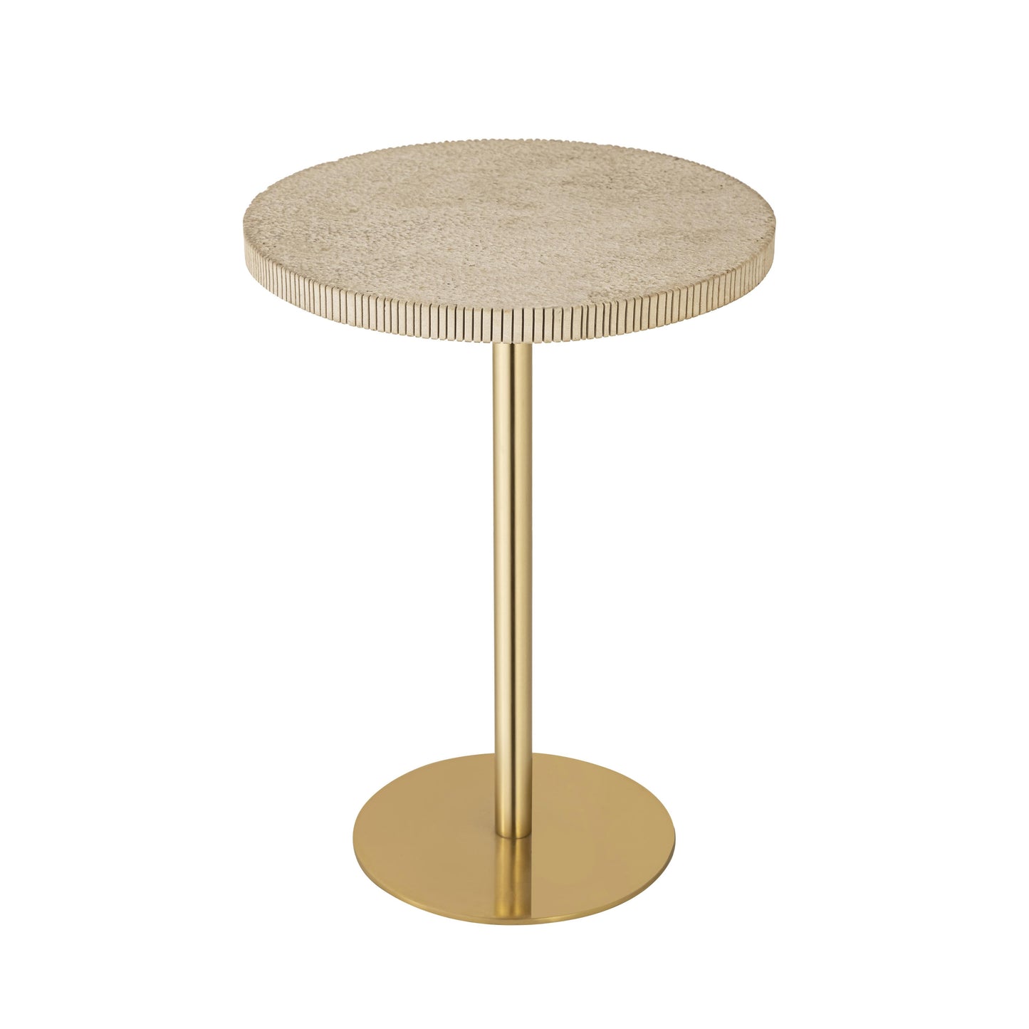 oddy gold stone side table