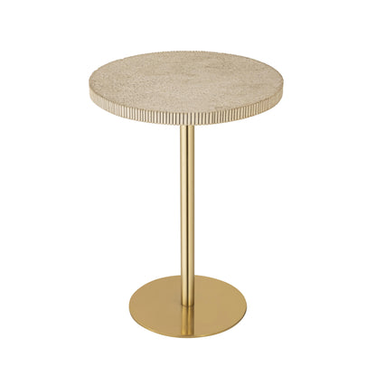 Oddy Gold Stone Side Table