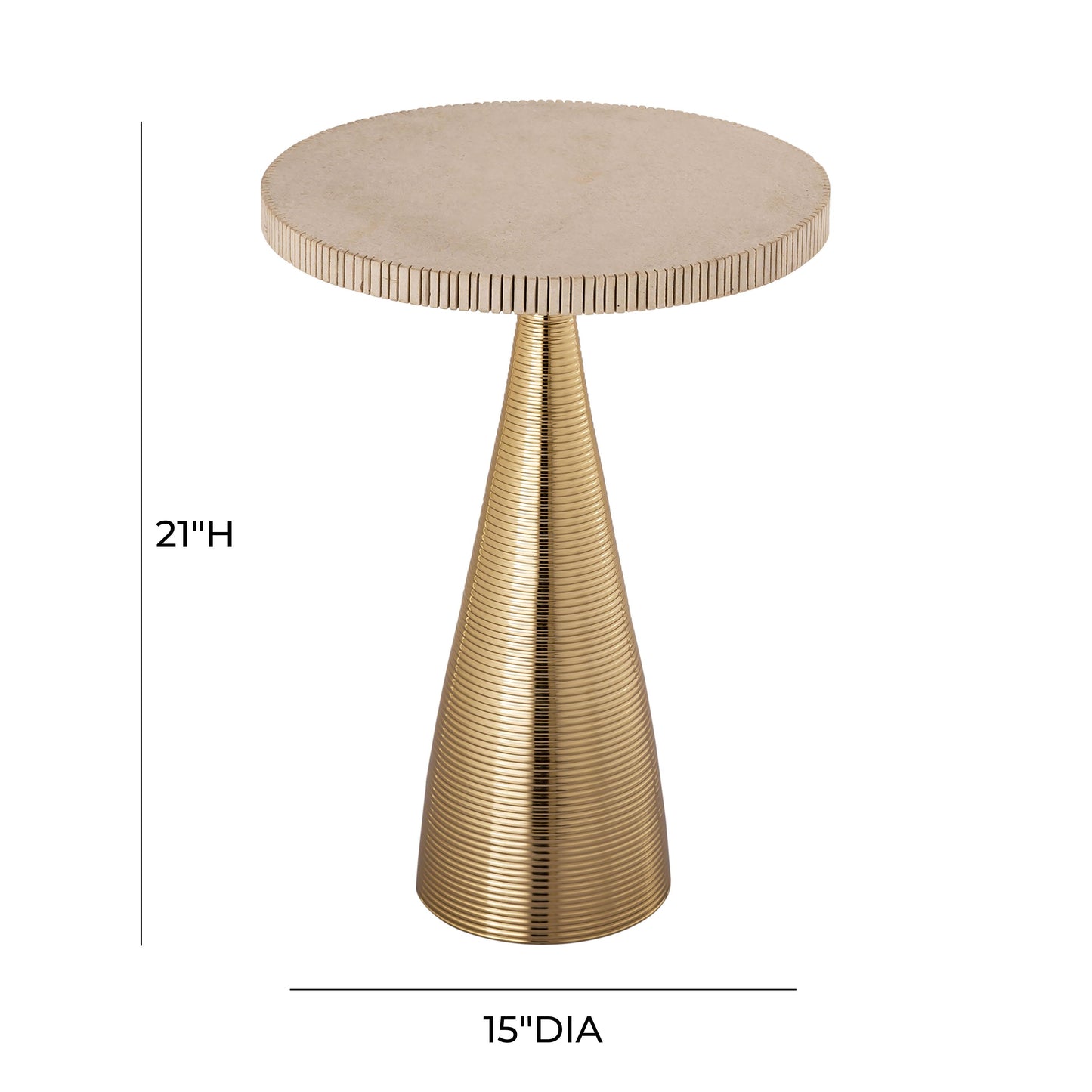 aylin ribbed side table