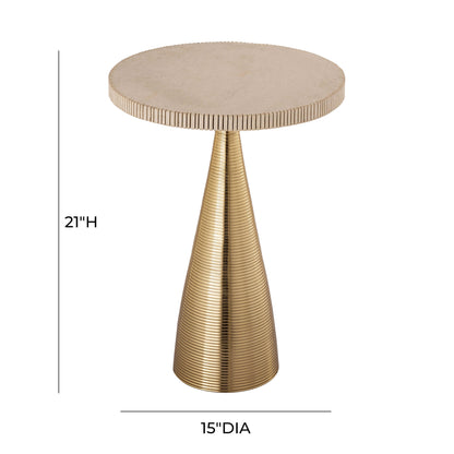 Aylin Ribbed Side Table