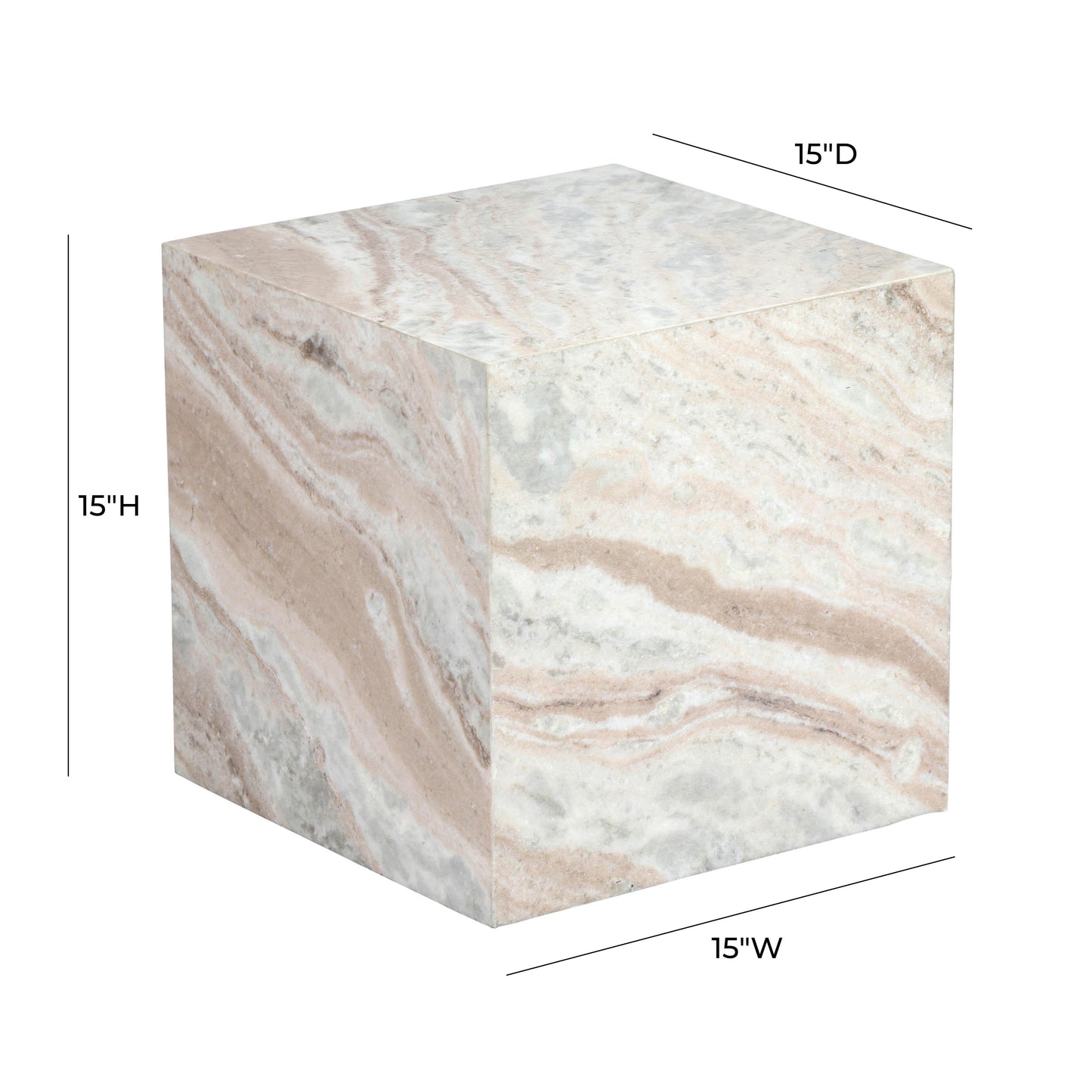 gardenia marble side table