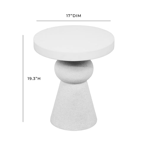 Hart White Side Table
