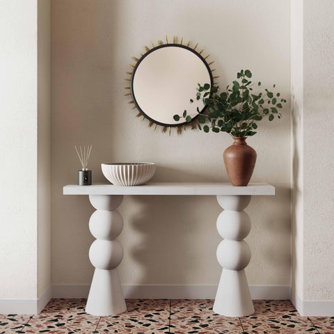 Giselle Montrose 53" White Console Table - image 2