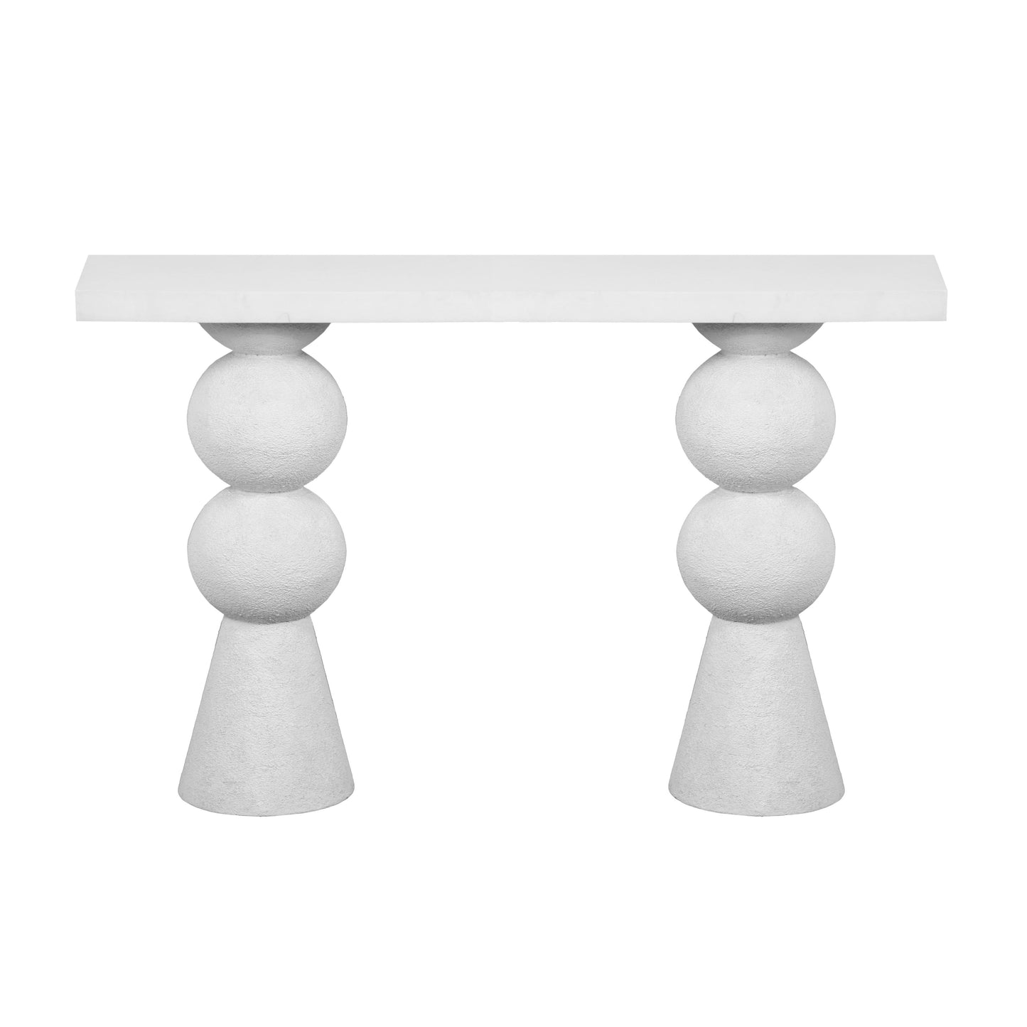 hart white console table