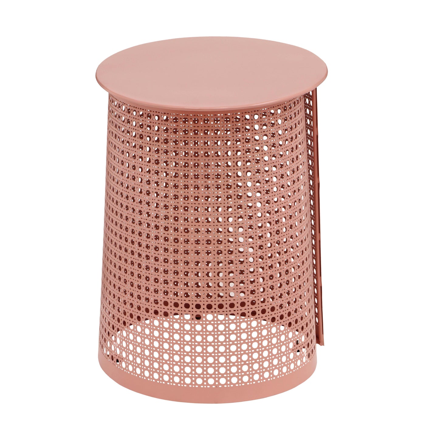 romp coral pink side table