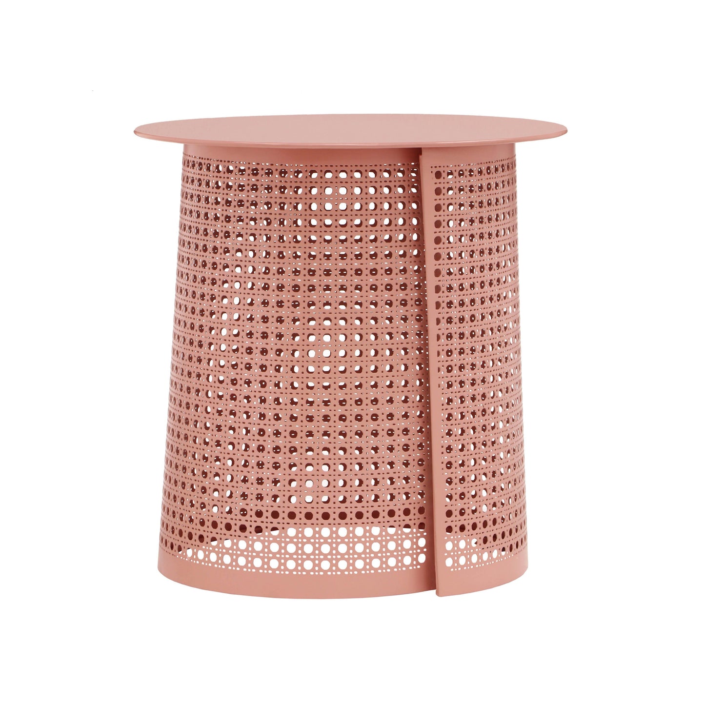 romp coral pink side table