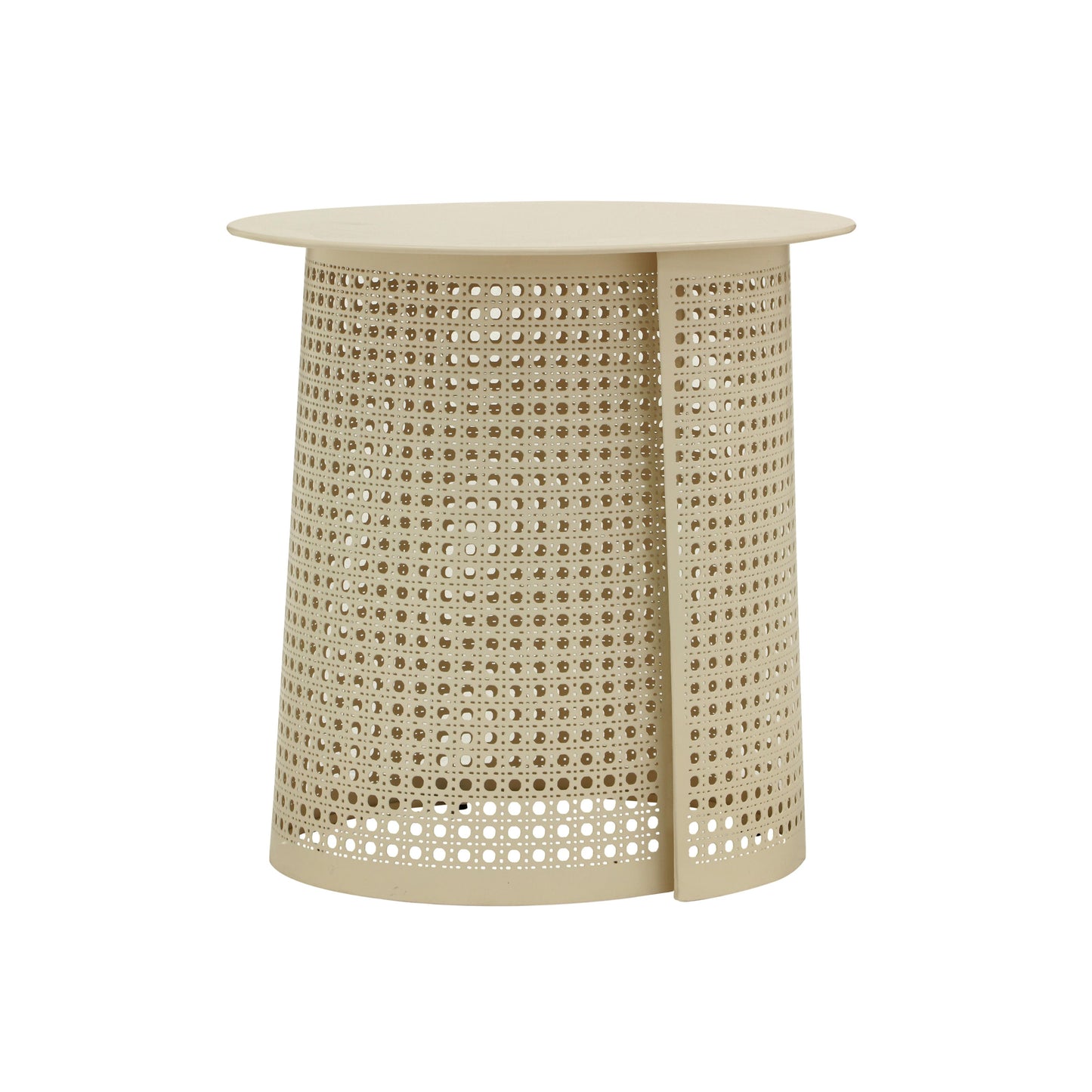 romp eggnog cream side table