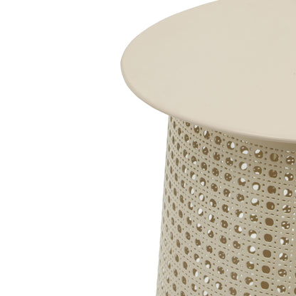 Romp Eggnog Cream Side Table