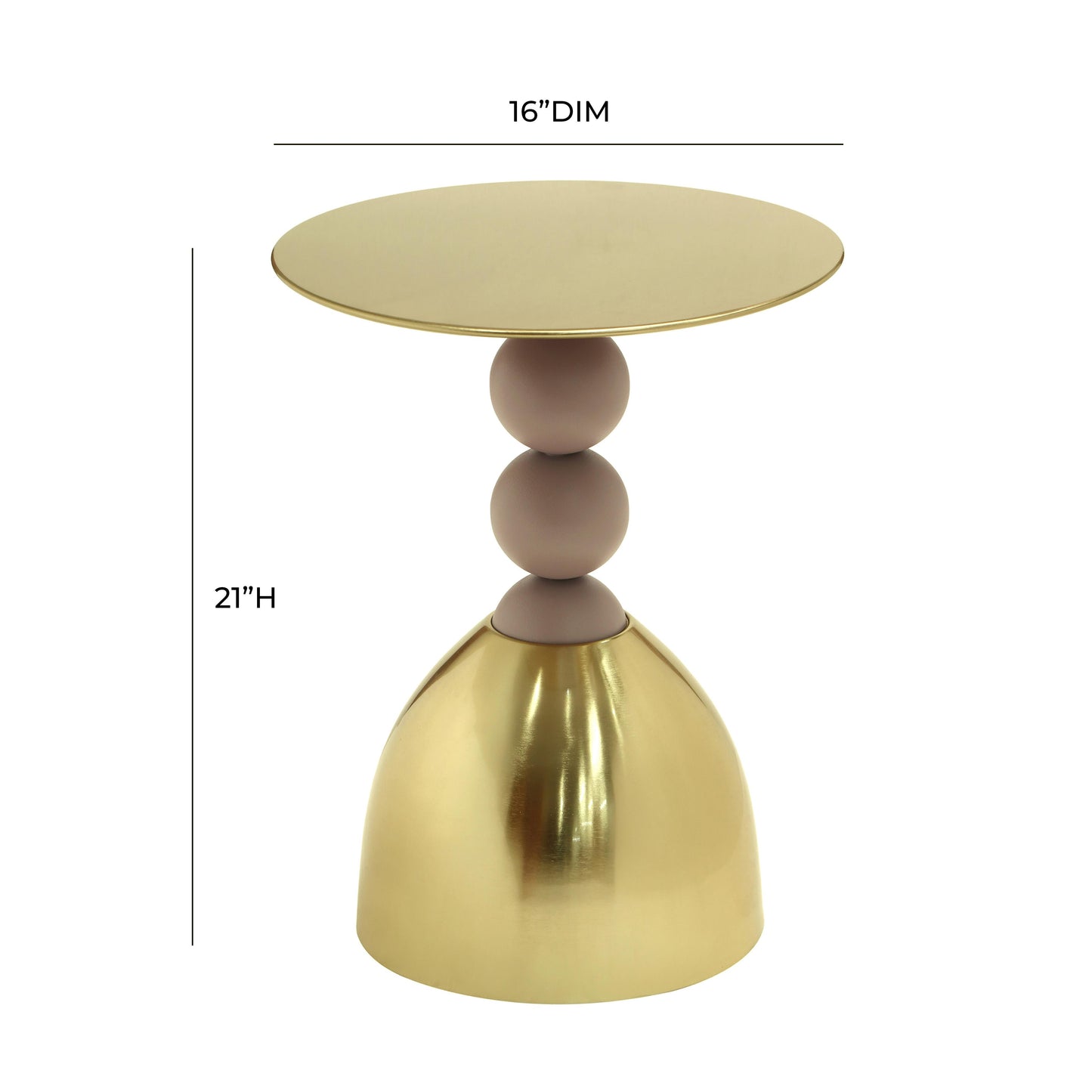 leonie gold side table