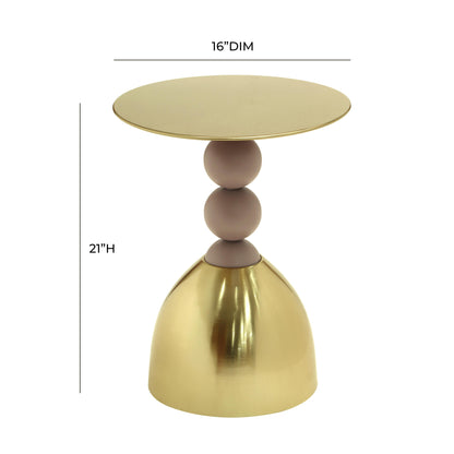 Leonie Gold Side Table