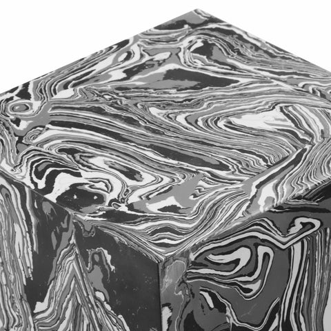 Liliana Swirled Resin Side Table