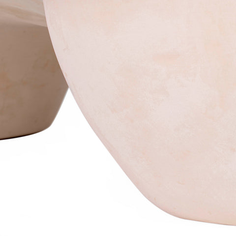Valentina Bellamy 57" Nude Faux Stone Coffee Table - image 5