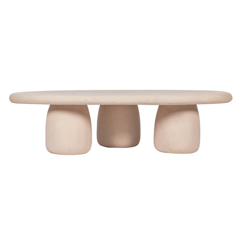 Delphine Savoy 59" Cream Coffee Table - image 3