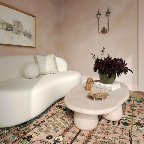 Delphine Savoy 59" Cream Coffee Table - image 2