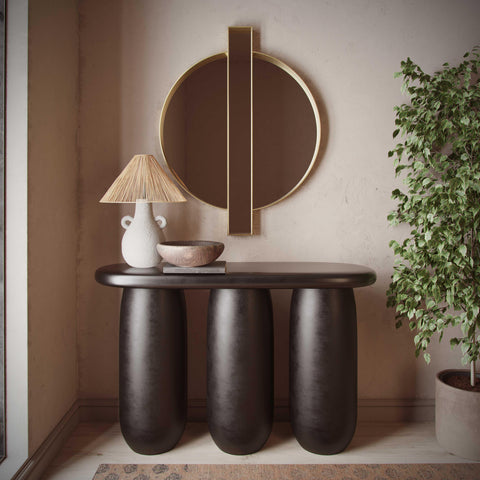 Delphine Savoy 49" Textured Console Table - image 2
