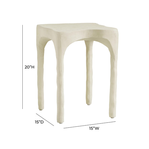 Colette StClair Cream Textured Side Table - image 5